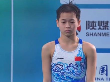 #全红婵 2021西安全运会带领广东队摘得跳水女团第一,个人总分第一!#全运会 #跳水 #冠军 @全红婵 #水花消失术 @剪映