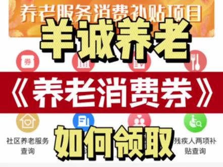 3分钟教你领取养老服务消费补贴#关爱老人#补贴#养老服务消费补贴 #照顾老人#民政通@羊诚养老 @羊诚养老~服务