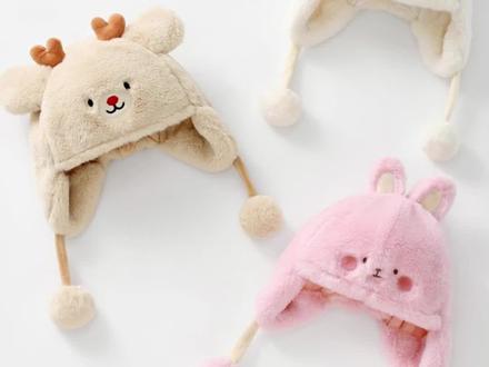 贝肽斯宝宝帽子秋冬款加绒加厚婴儿毛绒护耳帽男女童防风保暖洋气#帽子 #护耳帽 #毛绒帽 #好物推荐 #好物种草