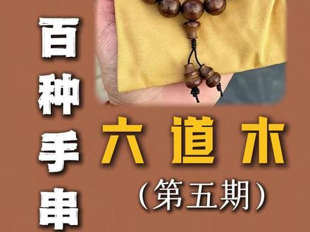 挑战介绍一百款文玩手串,今天带来的是 #六道木 #降龙六道木 #新手文玩