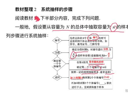 9.1.2 系统抽样 #每天学习一点点 #高中数学 #每天进步一点 #系统抽样