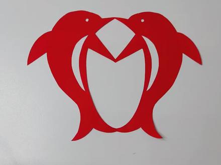 #创作灵感 海豚🐬#剪纸 #手工剪纸 #儿童剪纸 #传承文化 #剪纸教学 #剪纸艺术 #剪纸动画 #民间艺术传承 #剪纸教程 #剪纸画 #手工教程