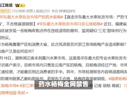 全网禁售“药水杨梅”,华东最大水果市场只对云南杨梅开绿灯 #杨梅 #云南杨梅 #石屏杨梅 #云南 #有一种叫云南的生活