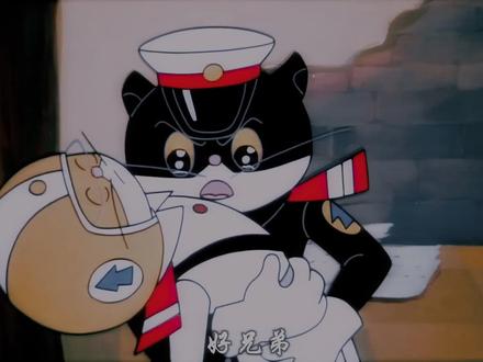 白猫班长牺牲#动画动漫 #白猫班长牺牲 #黑猫警长