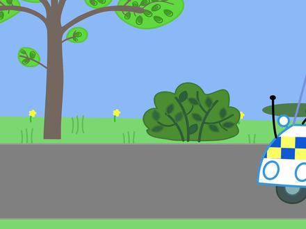 小猪佩奇开警车 简笔画 #动画制作 #原创动画 #简笔画 #儿童动画