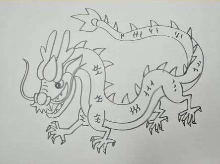 简笔画中国龙#简笔画 #画画 #儿童画 #绘画 #亲子 #龙 #中国龙 #教育