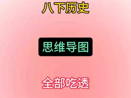 八下历史思维导图#家长必读 #八下历史 #历史思维导图 #学霸秘籍 #中考历史