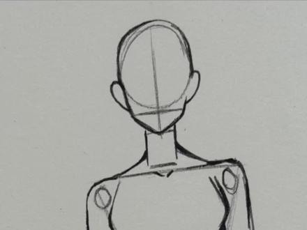 老师教你用几何体来画女性人体结构!一起来画吧!#跟着抖音学画画 #人体结构 #绘画教程 #手绘 #画画教程