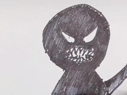 那么这样一幅简约而又不简单的毒液您学会了吗?#画画