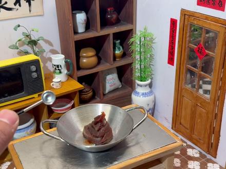 谁懂啊!用迷你厨具做雪棉豆沙,成功率居然 100%! #雪棉豆沙 #迷你厨房 #微缩场景 #抖音美食创作人 #抖音美食推荐官