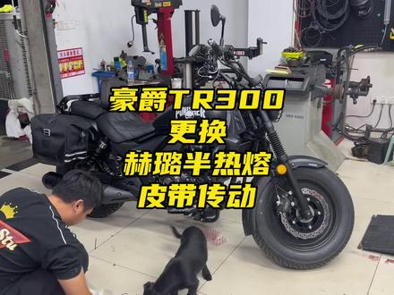 #豪爵tr300 更换赫璐半热熔轮胎、皮带传动、拆除封闭轮毂! #豪爵TR300改装 #tr300改装 #豪爵TR300轮胎 #机车日常