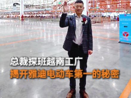 总裁探班:一辆电动车是怎么生产出来的?带你看看越南工厂 总裁带你探秘雅迪电动车第一的密码,一起带着中国电动车出海,走向世界#电动车 #雅迪电动车 #科普 #中国制造 #工作日常记录