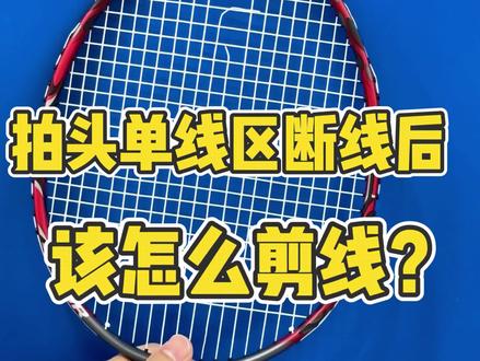 #穿线师穿线 #羽毛球拍断线 #羽毛球新手#单线区断线 #羽球人的心碎瞬间