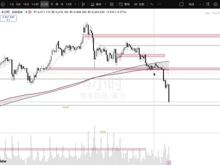预期成真!4990多头惨遭清算,美联储也救不了黄金的命, 昨晚我的看空节目刚发,黄金直接崩盘。那些在 4990 试图抄底接飞刀的多头,昨晚睡得还好吗?#黄金 #外汇 #交易 #实盘记录 #饭投计划