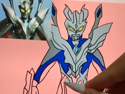 画个终极赛罗奥特曼#赛罗奥特曼 #奥特曼简笔画