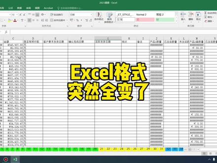 Excel表格格式突然全变了,教你一秒全部改回来 #电脑小技巧 #办公软件技巧 #excel技巧