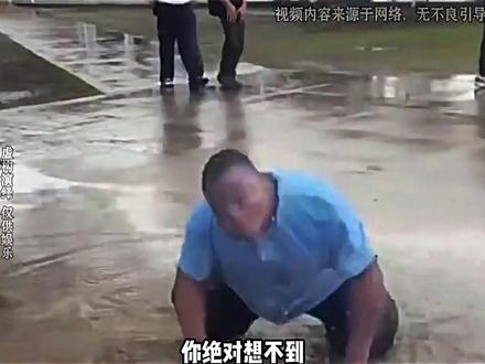 没想到人要是犟起来,是根本拦不住 #盘腿抱柱子 #犟种 #抽象