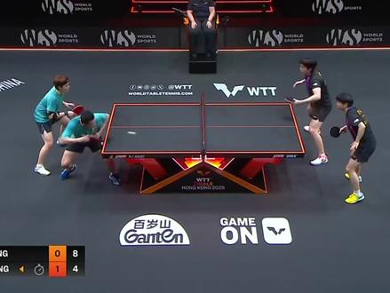 这一球牛啊,幸好场馆够大,欢呼声震耳欲聋了#孙颖莎王楚钦#黄镇廷杜凯琹 #香港总决赛