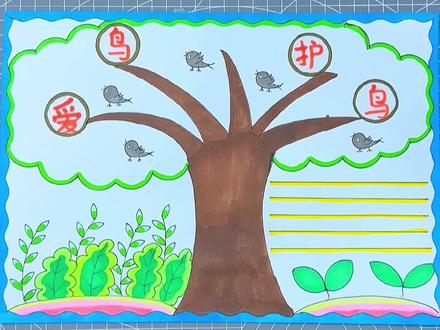 爱鸟护鸟手抄报,简单漂亮,保护动物保护地球。#爱鸟护鸟手抄报 #小学生手抄报 #保护环境手抄报 #保护地球手抄报 #保护动物手抄报