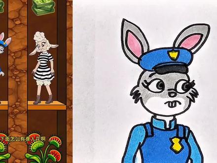 善良的朱迪警官#简笔画 @抖音小助手 @抖音创作者中心 @抖音青少年