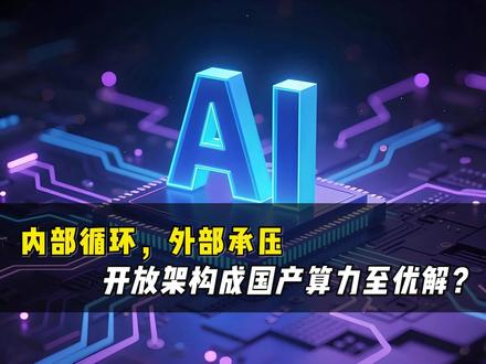 内部循环,外部承压,开放架构成国产算力至优解?#光合组织#HAIC #人工智能创新大会 #AI计算开放架构