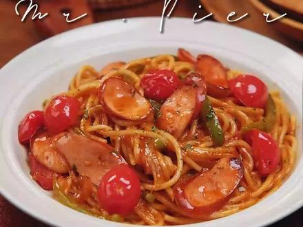 《初恋》昭和年代畅销经典菜品——那不勒斯意面🍝日本洋食店配方大公开!#意面 #日本美食 #我的美食日记 #面条的神仙吃法 #日料