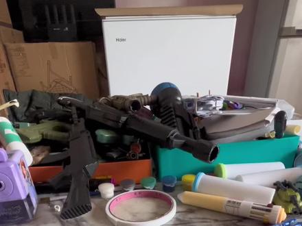 #热门 AUG纸模枪