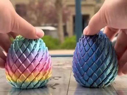 扭扭龙蛋3D打印创意解压旋转变形伸缩球学习文具办公 #扭扭乐 #3d打印 #扭扭龙蛋 #解压玩具 #玩个很新的东西