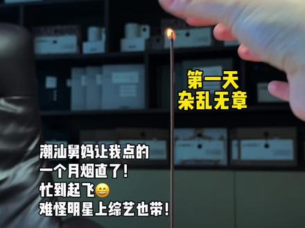 终于烟直了,谁懂啊到底… #复工 #香薰 #线香