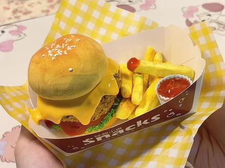 牛肉汉堡好七!#大人也要玩玩具 #史莱姆#手工#助眠