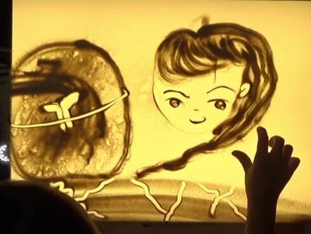 #沙画教学 保护母亲河,节约用水!