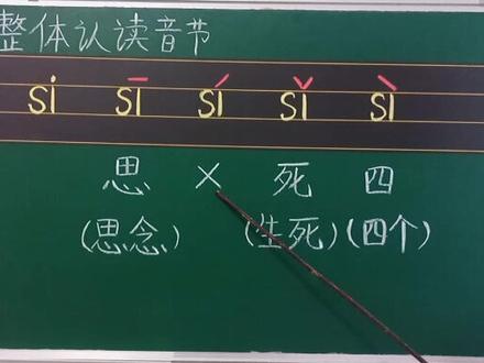 #一年级#幼小衔接#拼音拼读 整体认读音节si 的四声发音,需要的点赞收藏 了@抖音小助手 @DOU+小助手