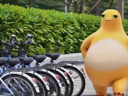 不要随意推倒自行车 #奶龙捧腹