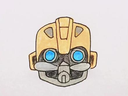 数学老师:注意看,我要变型了#简笔画 #变形金刚 #大黄蜂