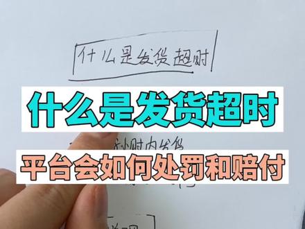 什么是发货超时,平台会如何处罚和赔付#电商干货 #知识分享 #新手做抖音 @抖音小助手