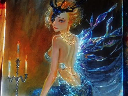 蓝色尤其温柔,人间皆是浪漫#画画 #绘画过程#美人鱼#人鱼公主 #二次元