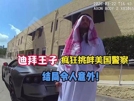 惹怒中东土豪会是什么下场? #美国警察执法 #迪拜皇室