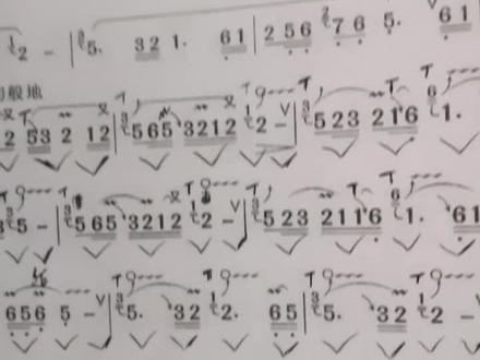 #教学简谱 #葫芦丝教学 #简谱视唱 #葫芦丝 #民族乐器 技巧谱书C调书54页柳江遗梦分句@DOU+上热门 吹奏!