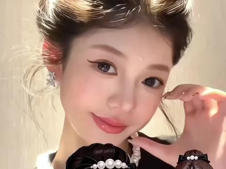 #dou上热门 千金丸子头洋气减龄贵气感满满#发型教程#编发教程#发型决定气质#简单好看发型