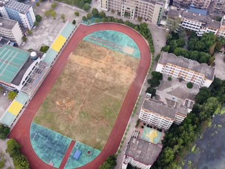 临武六中#无人机航拍 ###美丽校园