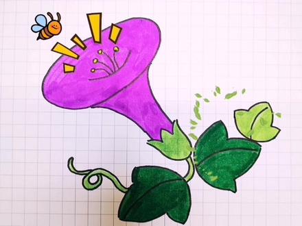 小喇叭开始广播了#儿童简笔画 #简笔画教程 #简笔画 #一起学画画