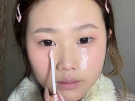 新手速学‼️2min详细跟练|美萌上镜妆容~ (原博主:@唉泥又闸了 )#妆教#新手化妆教程 #下垂眼线
