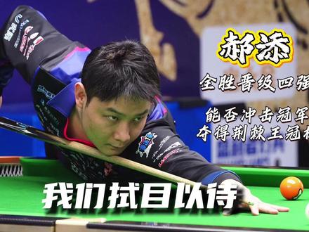 郝添 全胜晋级四强 能否冲击冠军 夺得荆棘王冠杯 我们拭目以待!#台球 #独牙 #独牙传奇 #独牙九球比赛