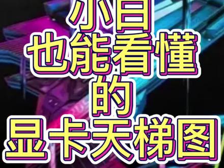 #显卡 #组装电脑 #感谢那些默默给我点赞的人 通俗易懂的显卡讲解