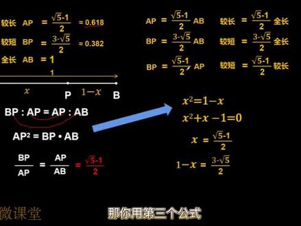 九年级数学黄金分割点#每天跟我涨知识 #知识分享 #家长收藏孩子受益 #必考考点 #学霸秘籍