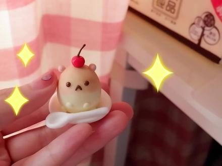 超轻粘土制作简单可爱的盘中小仓仓~要不要吃掉小仓鼠呢~