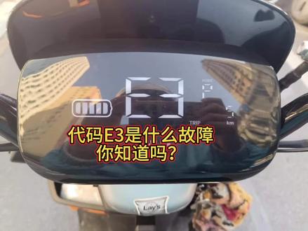 仪表代码E3表示什么,你知道吗?