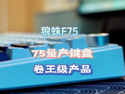 75量产键盘,卷王级产品——狼蛛F75体验 #机械键盘 #狼蛛F75 #狼蛛F87 #狼蛛F99