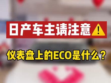 仪表盘上的ECO指的是什么? #日产#520礼物