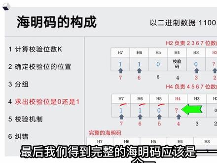 计培师-海明码 #计培师 #海明码 #计算机